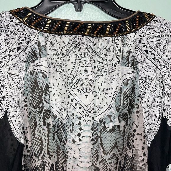 Hale Bob Silk Blouse Size Large - Picture 7 of 8